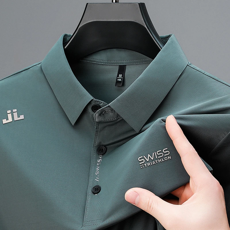 Polo Shirt Pique - New Men's Business Casual Short Sleeved