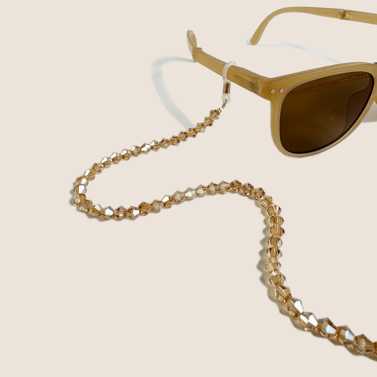 Sunglass Retainer Cord - Handmade Crystal Glass Glasses Chain Fashion