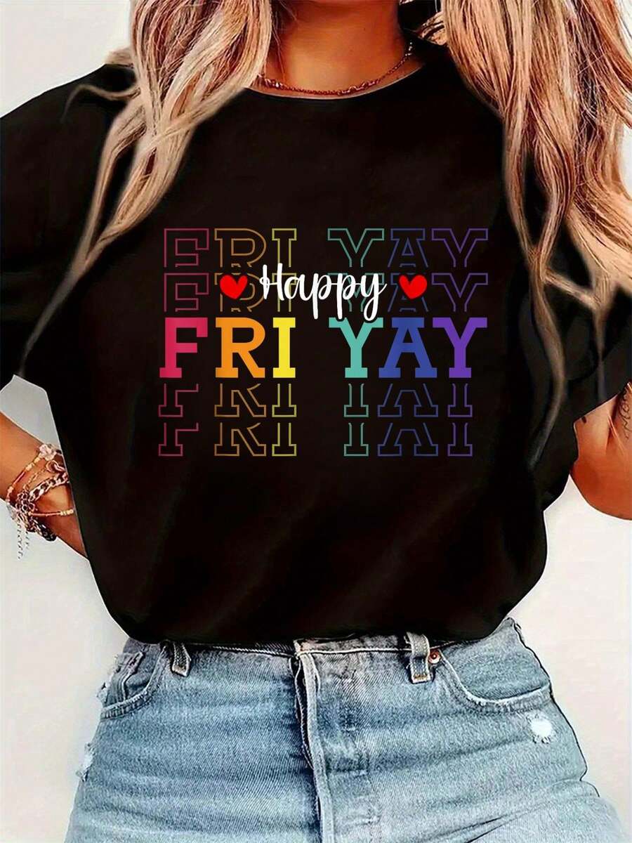 Funny Friday Lover Graphic Pri - огляд і ціна Tee Graphic Print