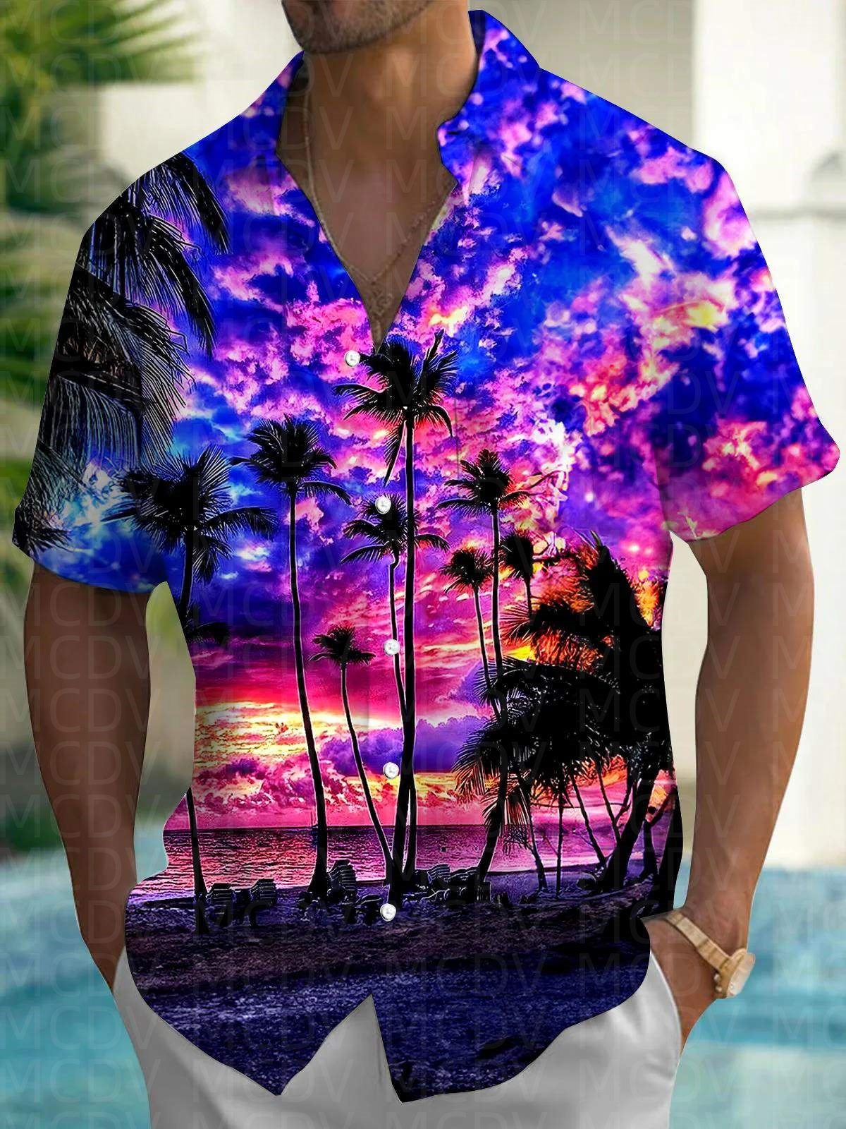 Cute Pattern Men's Hawaiian Sh - огляд і ціна Shirt Camp Collar