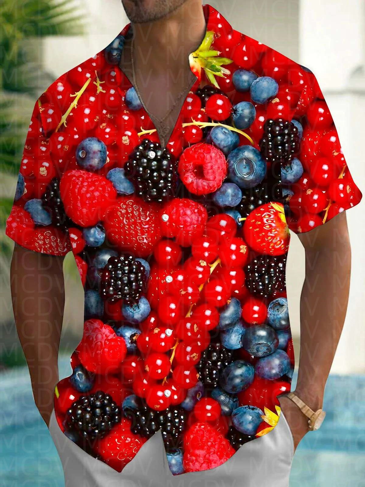 Cute Pattern Men's Hawaiian Sh - огляд і ціна Shirt Camp Collar