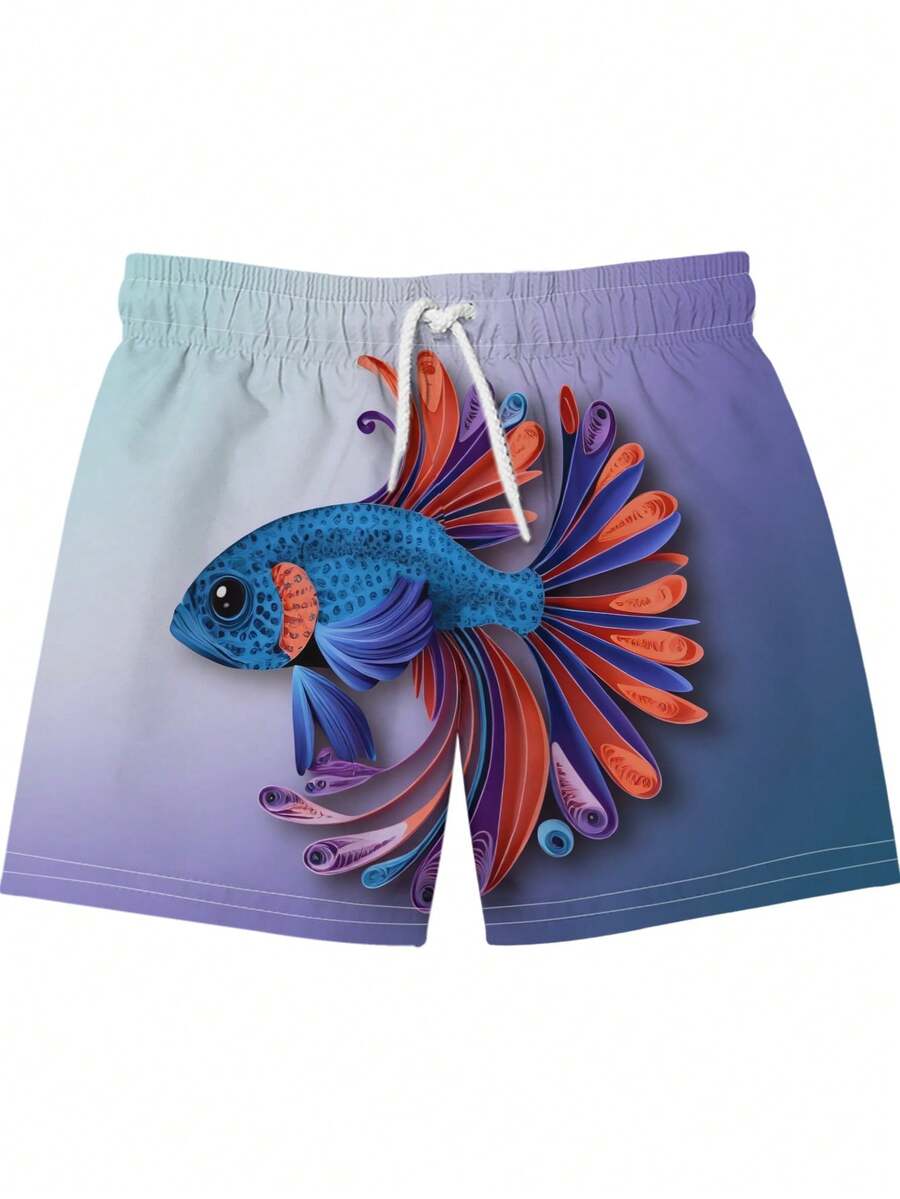 Gradient Purple Blue Swim Trun - огляд і ціна Swim Trunk Quick Dry