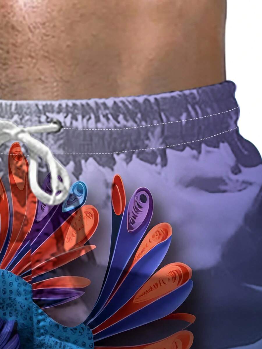 Gradient Purple Blue Swim Trun - огляд і ціна Swim Trunk Quick Dry