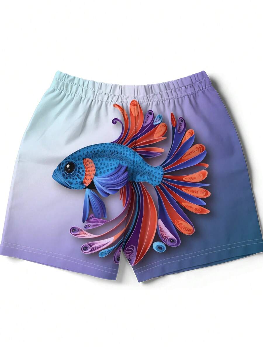 Gradient Purple Blue Swim Trun - огляд і ціна Swim Trunk Quick Dry