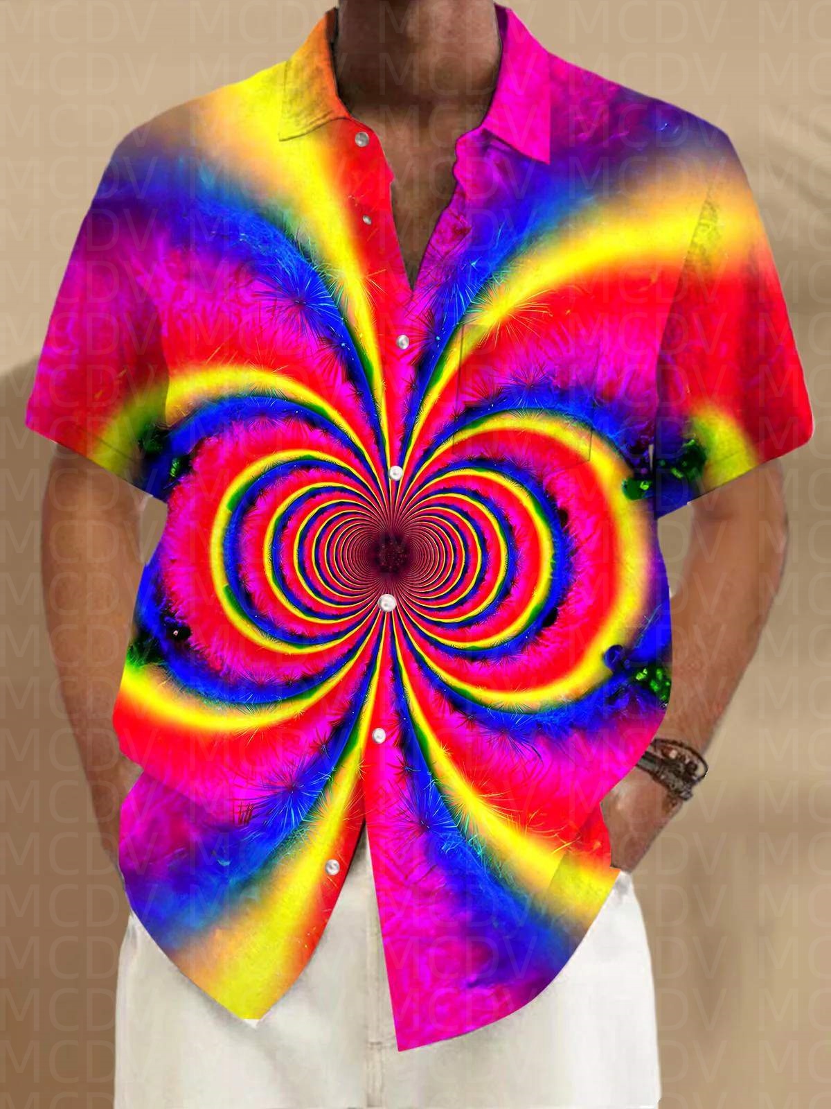Star Pattern Style Men's Hawai - огляд і ціна Shirt Camp Collar