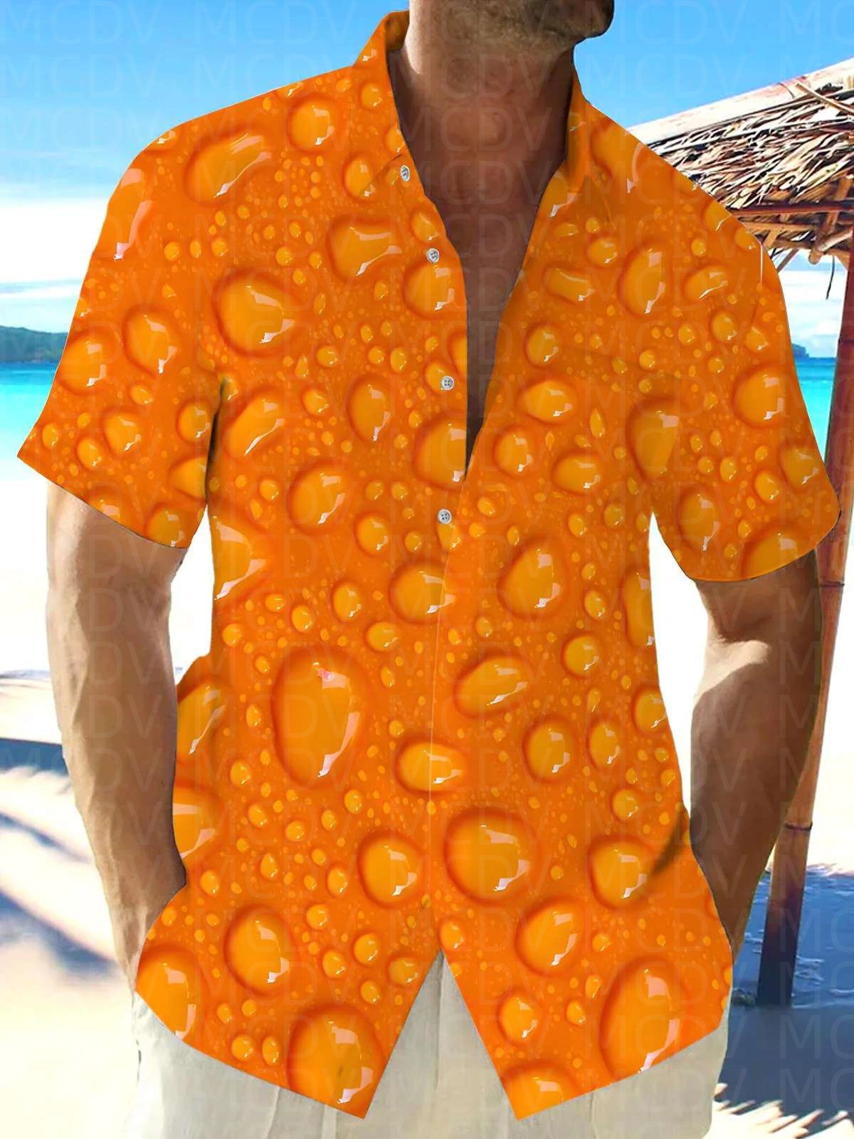 Star Pattern Style Men's Hawai - огляд і ціна Shirt Camp Collar