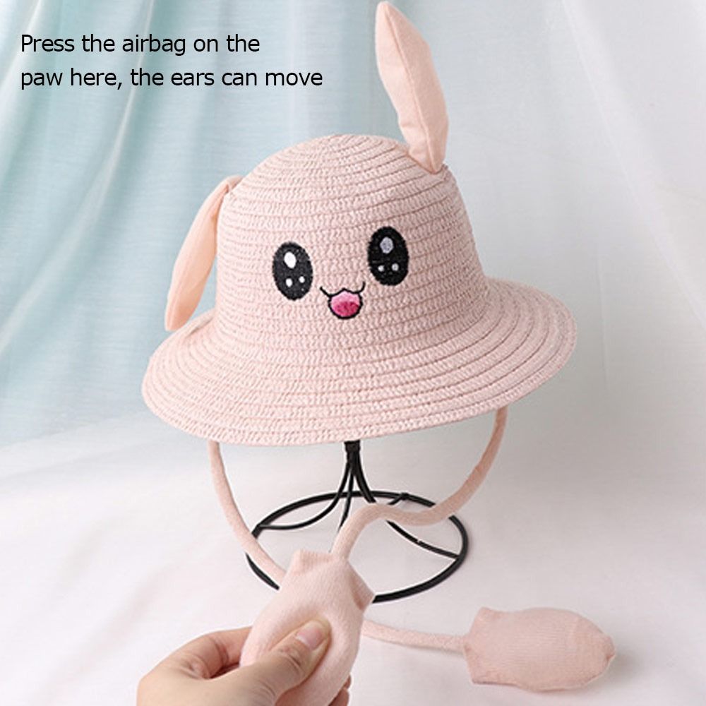 Summer Bucket Cap Moving Ears  - огляд і ціна Bucket Hat Straw