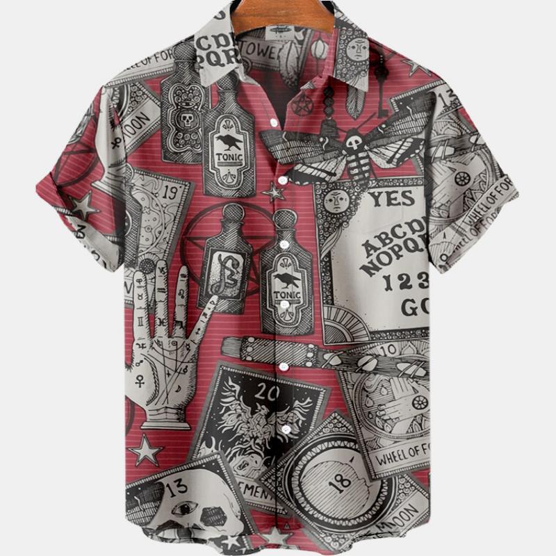 Summer Men's Fashion Casual So - огляд і ціна Resort Shirt Floral