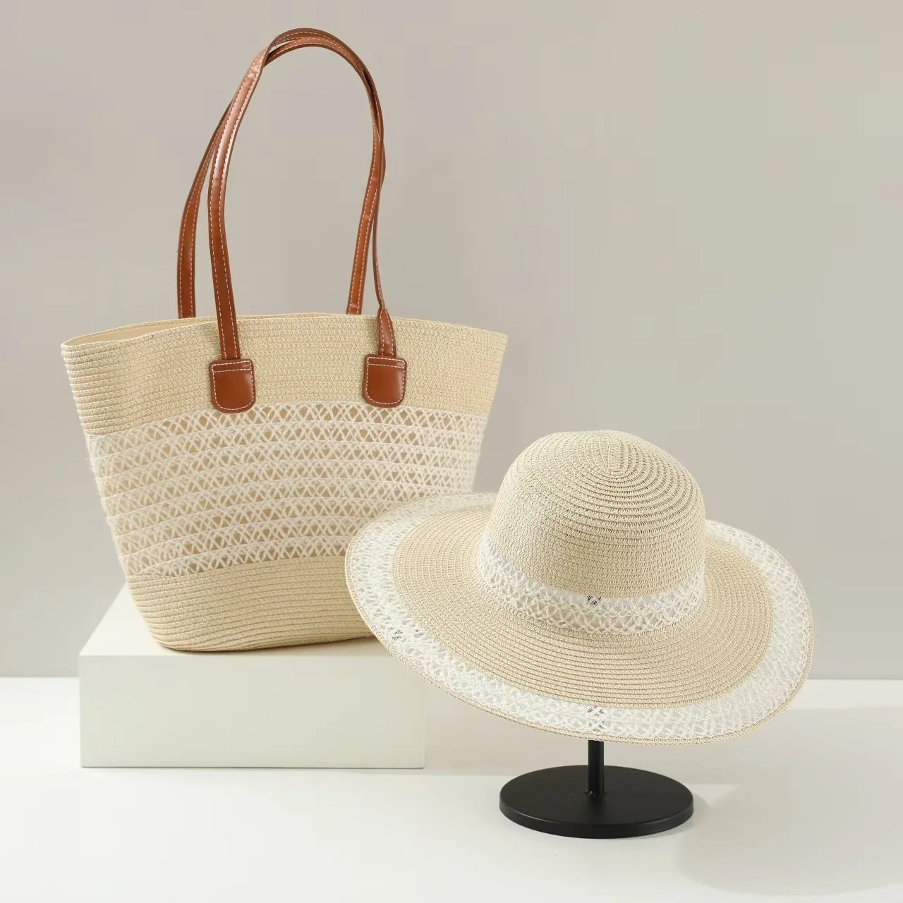 Large Capacity Straw Woven Bag - огляд і ціна Bucket Hat Straw