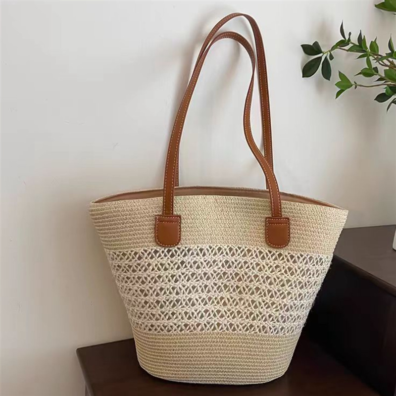 Large Capacity Straw Woven Bag - огляд і ціна Bucket Hat Straw