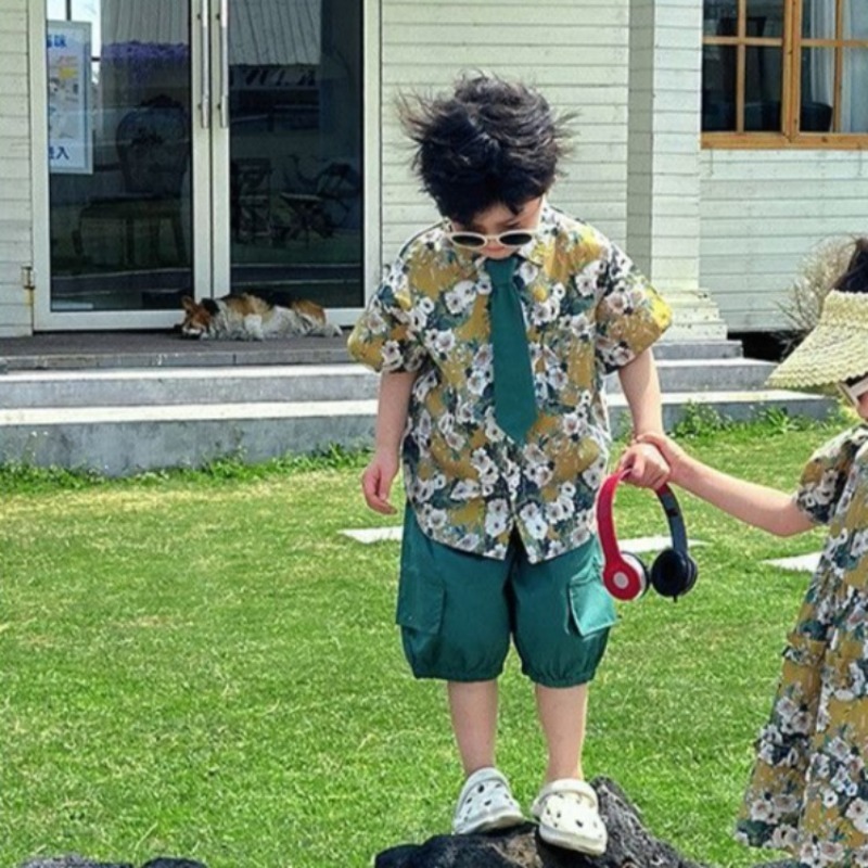 Vintage Floral Short Sleeve Sh - огляд і ціна Resort Shirt Floral