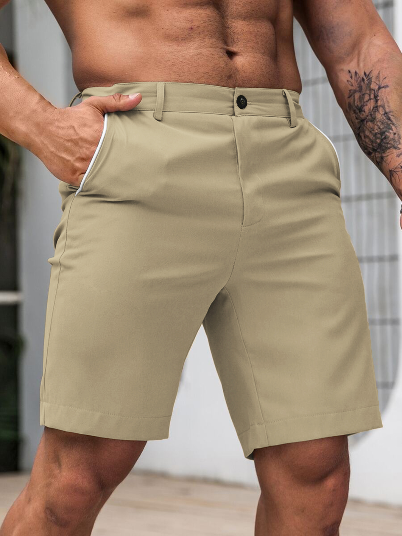 Men Fashion Slim Fit Chino Sho - огляд і ціна Shorts Chino Slim