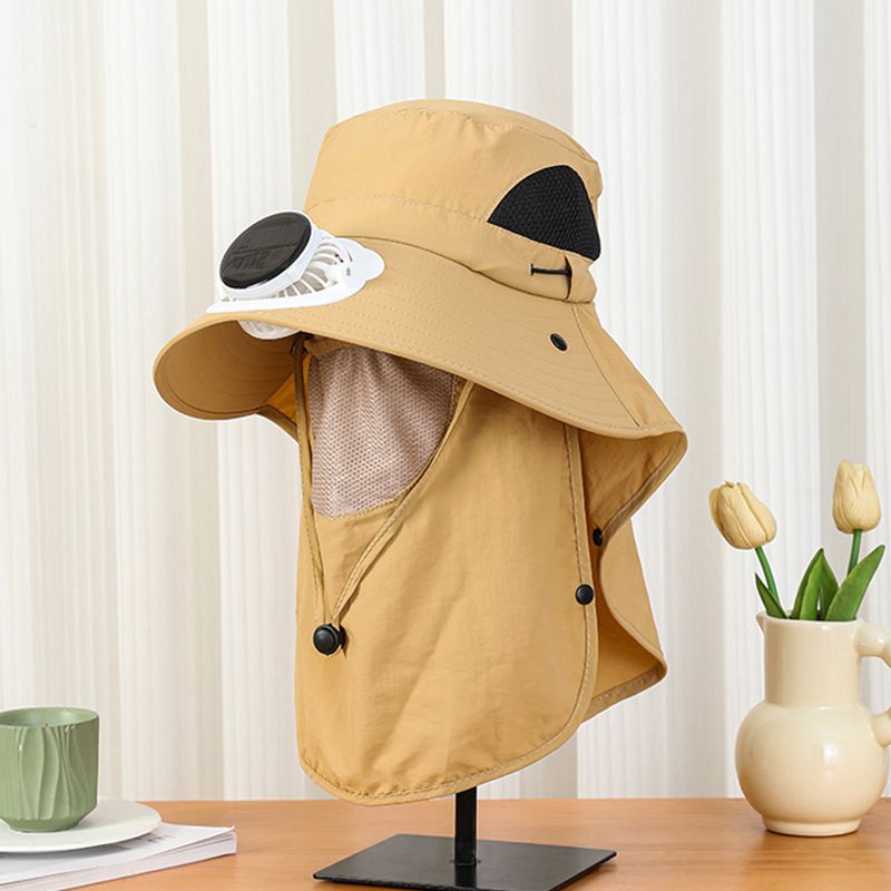 Men Solar Fan Hat Wide Brim UP - огляд і ціна Bucket Hat Straw