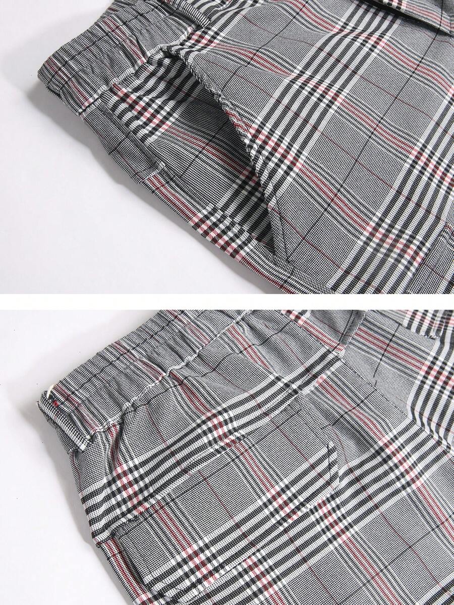 Mens Slim Fit Stretch Plaid Dr - огляд і ціна Shorts Chino Slim