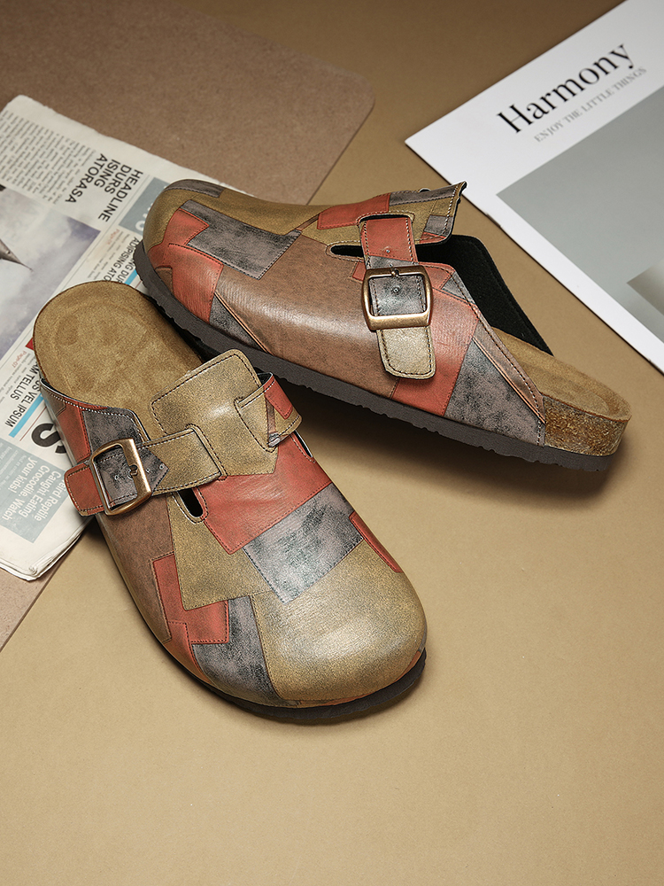 Unisex Cork Closed Toe Slipper - огляд і ціна Flip Flop Leather Men