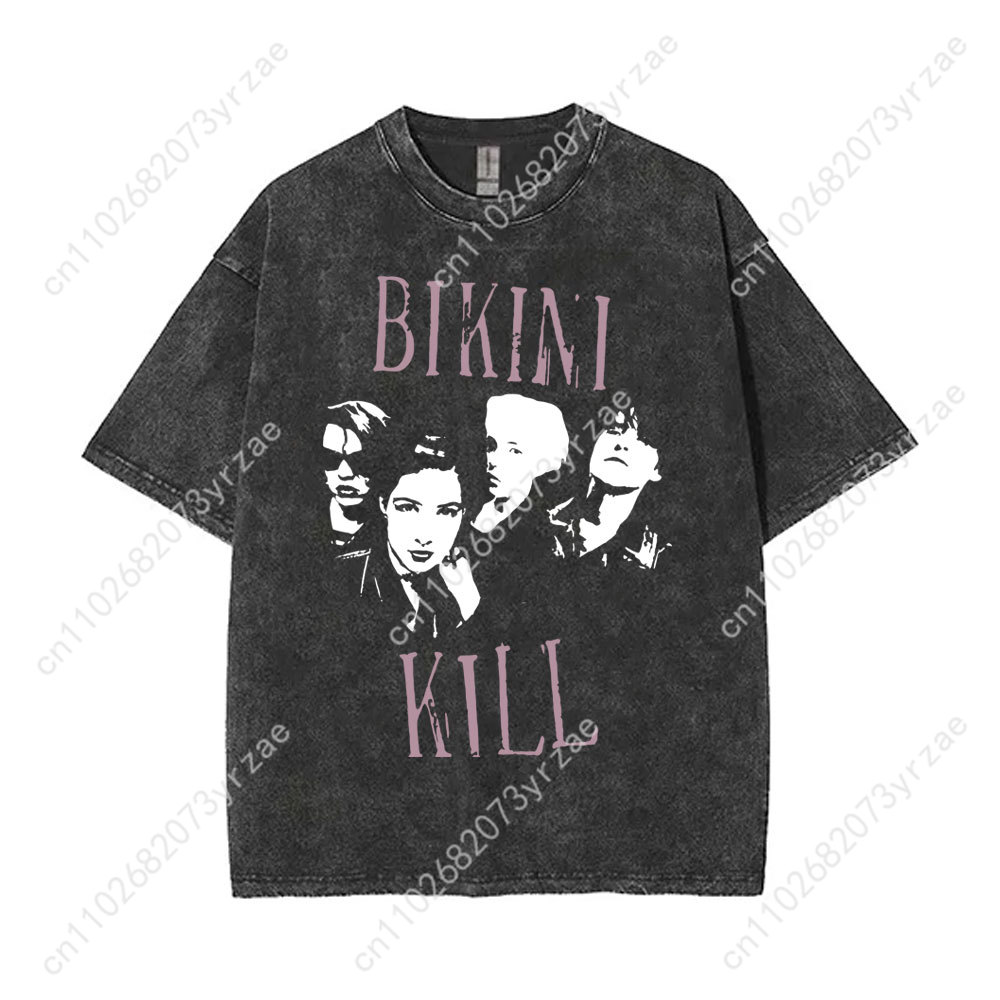 Bikini Kill Retro Wash Tshirt  - огляд і ціна Linen Shirt Breathable