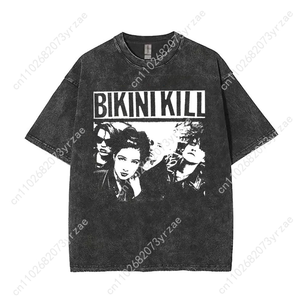 Bikini Kill Retro Wash Tshirt  - огляд і ціна Linen Shirt Breathable
