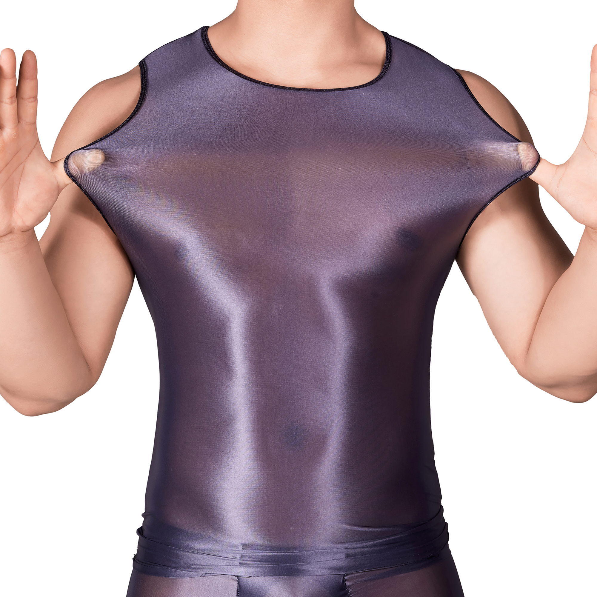 Solid Color Men's Slim Smooth  - огляд і ціна Tank Top Muscle