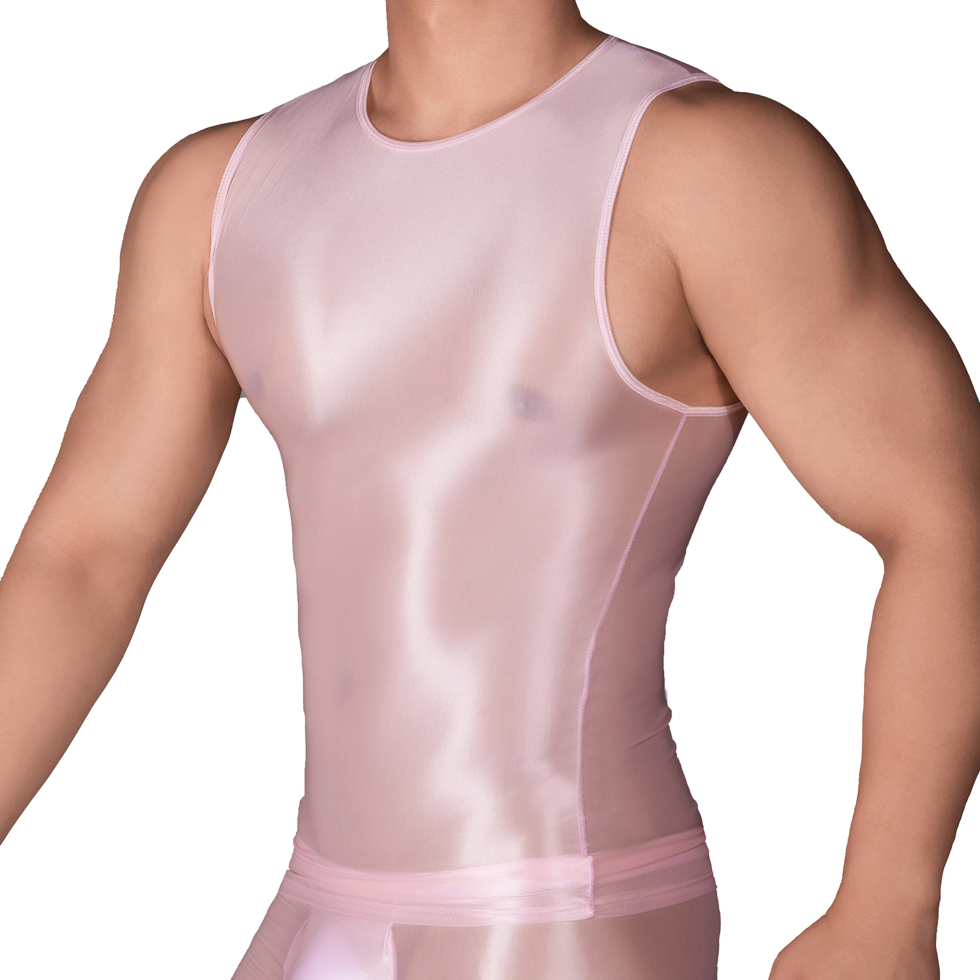 Solid Color Men's Slim Smooth  - огляд і ціна Tank Top Muscle