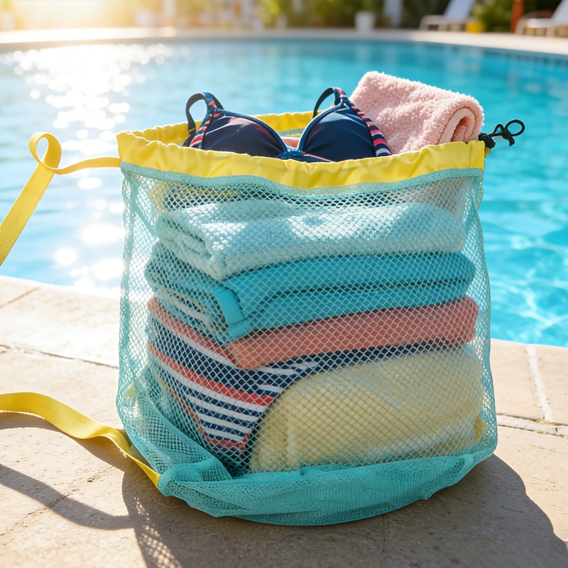 Extra Large Drawstring Mesh Cr - огляд і ціна Beach Towel Large