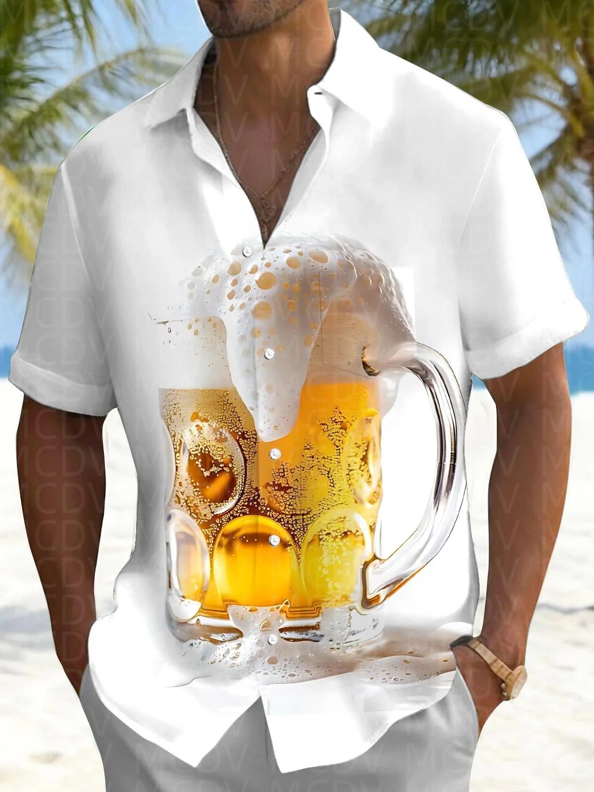 Balloon Pattern Men's Hawaiian - огляд і ціна Shirt Camp Collar