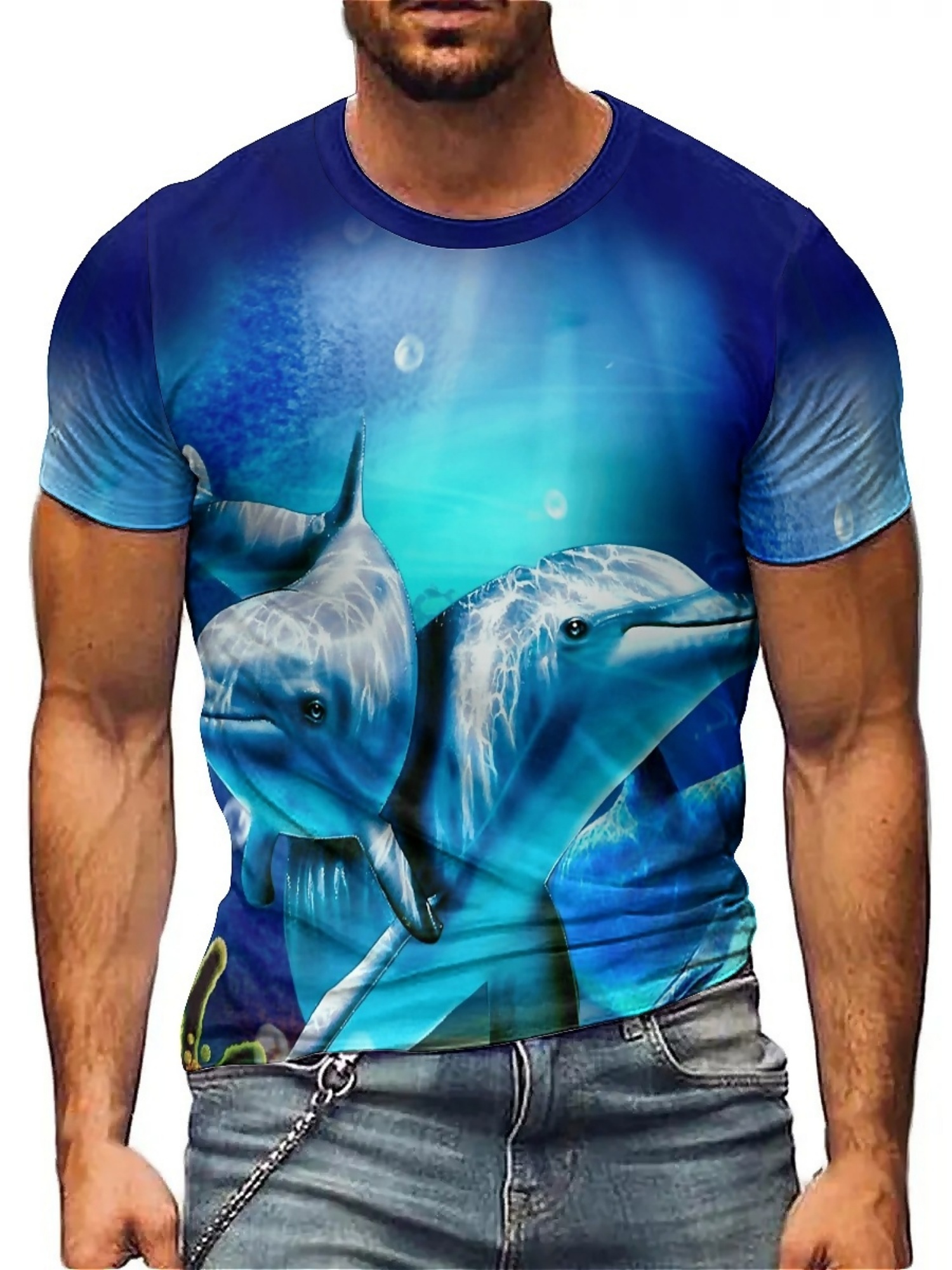 Men'S Ocean Animal Dolphin Pri - огляд і ціна Tee Graphic Print