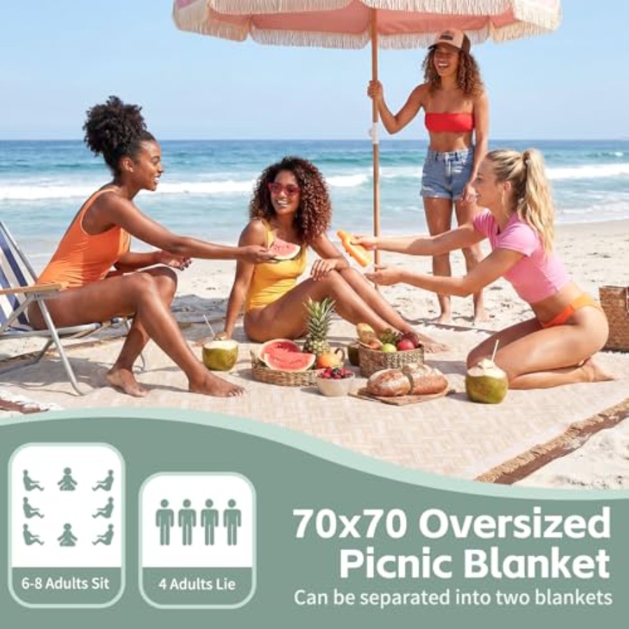 2 in 1 Extra Large Boho Beach  - огляд і ціна Beach Towel Large