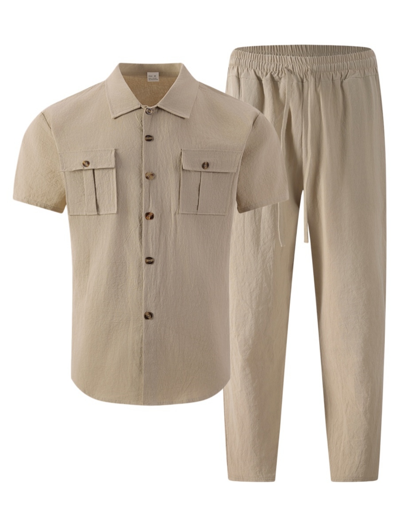 2026 Men's Cotton Linen Short  - огляд і ціна Short Linen Drawstring