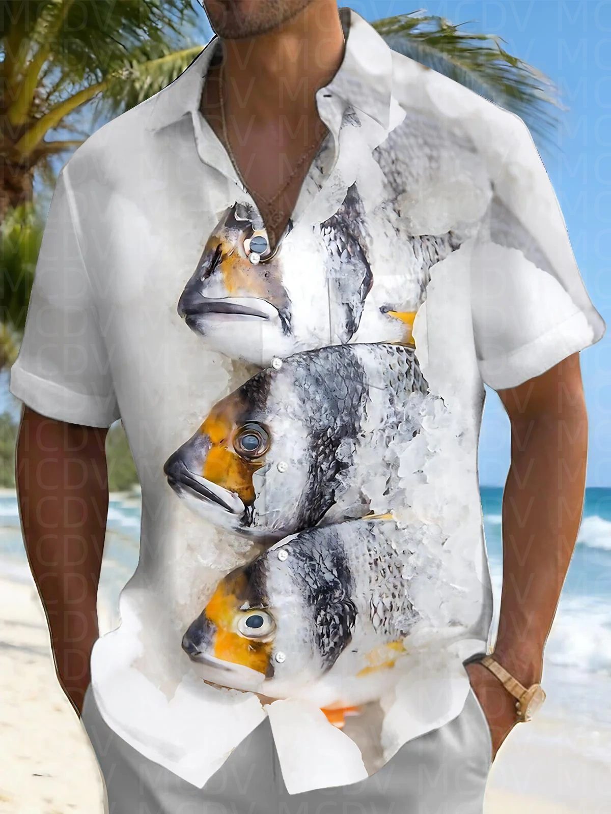 Bird Pattern Men's Hawaiian Sh - огляд і ціна Shirt Camp Collar