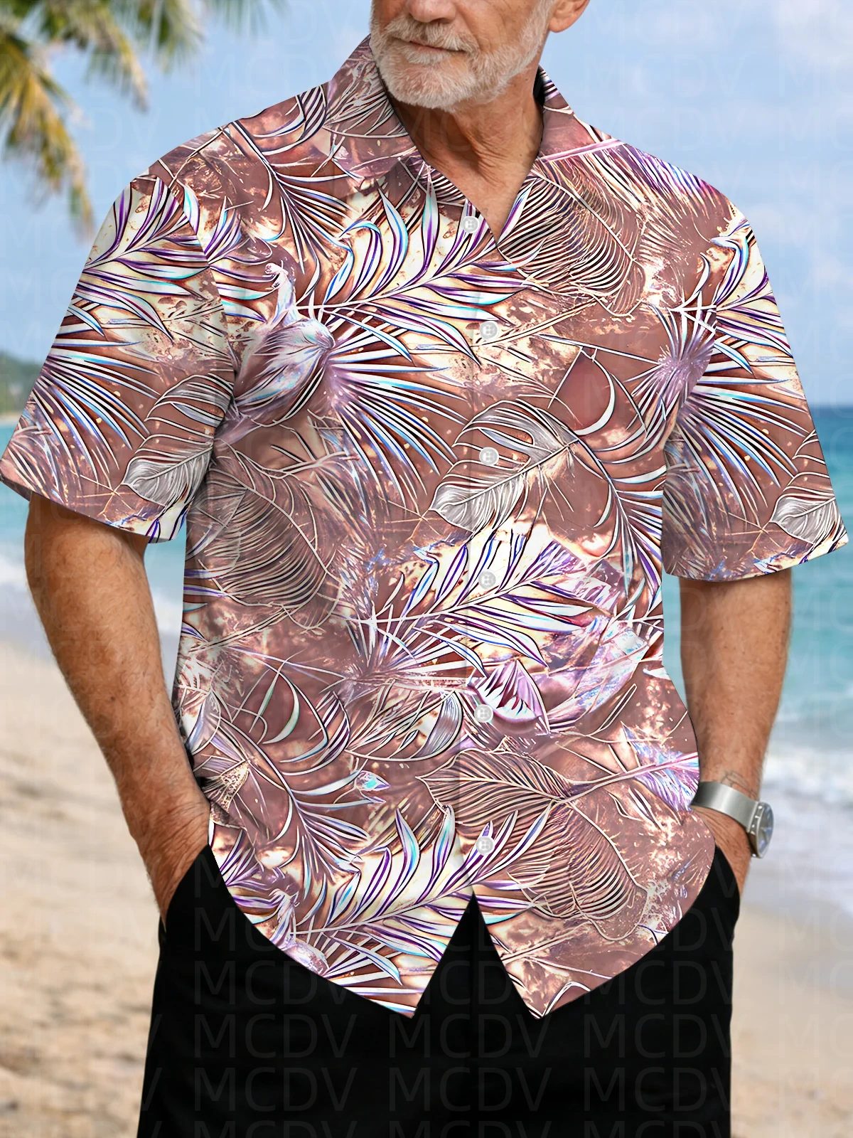 Bird Pattern Men's Hawaiian Sh - огляд і ціна Shirt Camp Collar