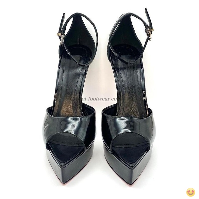 2026 Women's black/nude patent - огляд і ціна Casual Sandal Leather