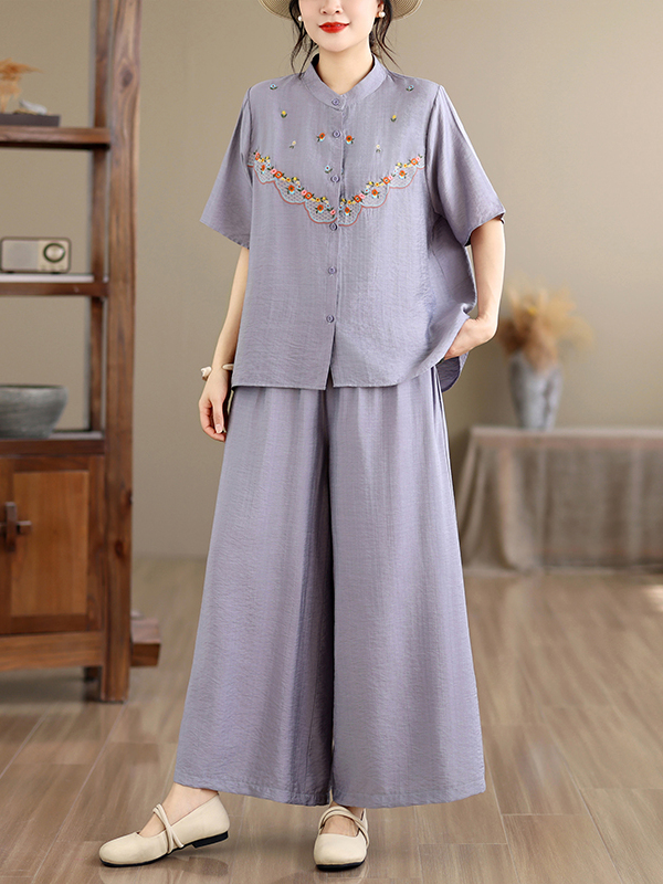 Embroidered Cotton Linen Short - огляд і ціна Linen Shirt Breathable