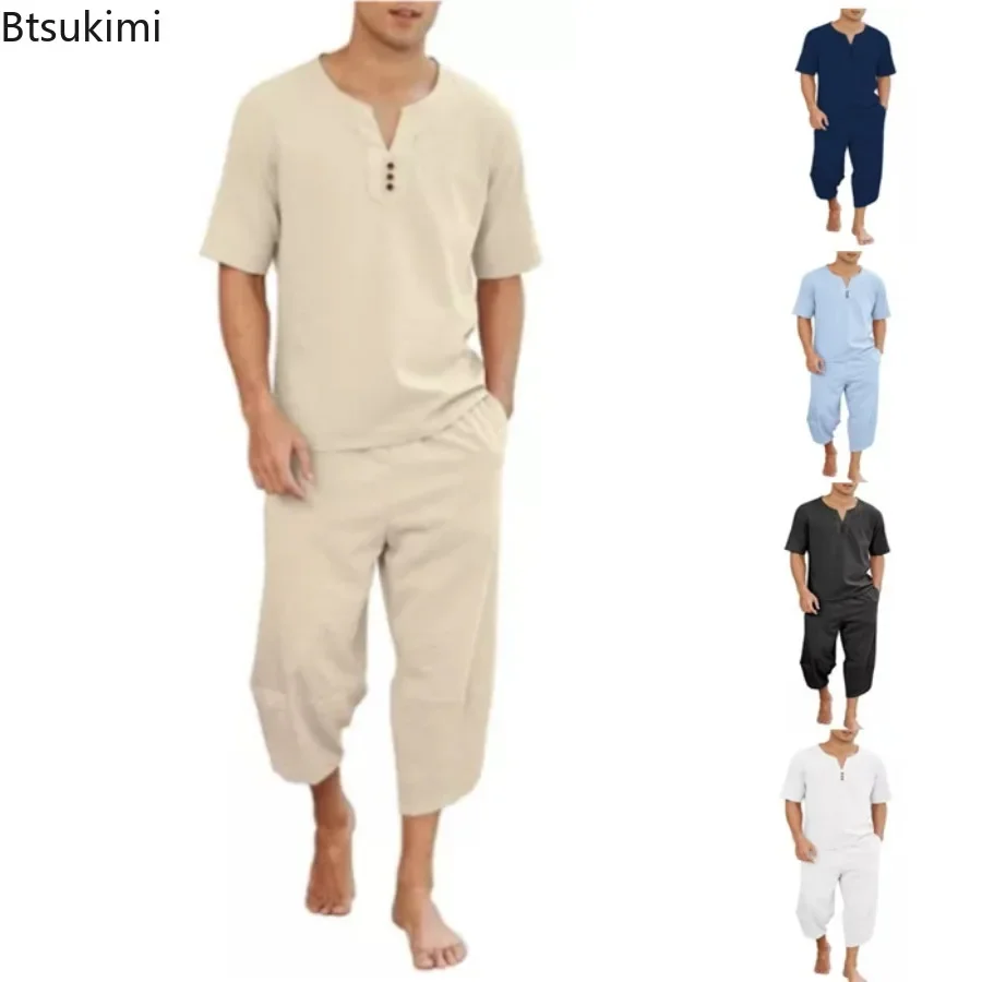 2026 Men's Hip Hop Cotton Line - огляд і ціна Short Linen Drawstring
