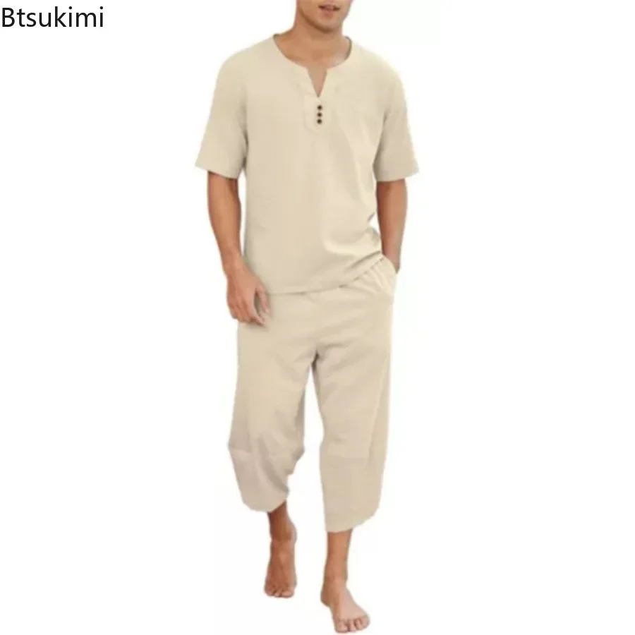 2026 Men's Hip Hop Cotton Line - огляд і ціна Short Linen Drawstring