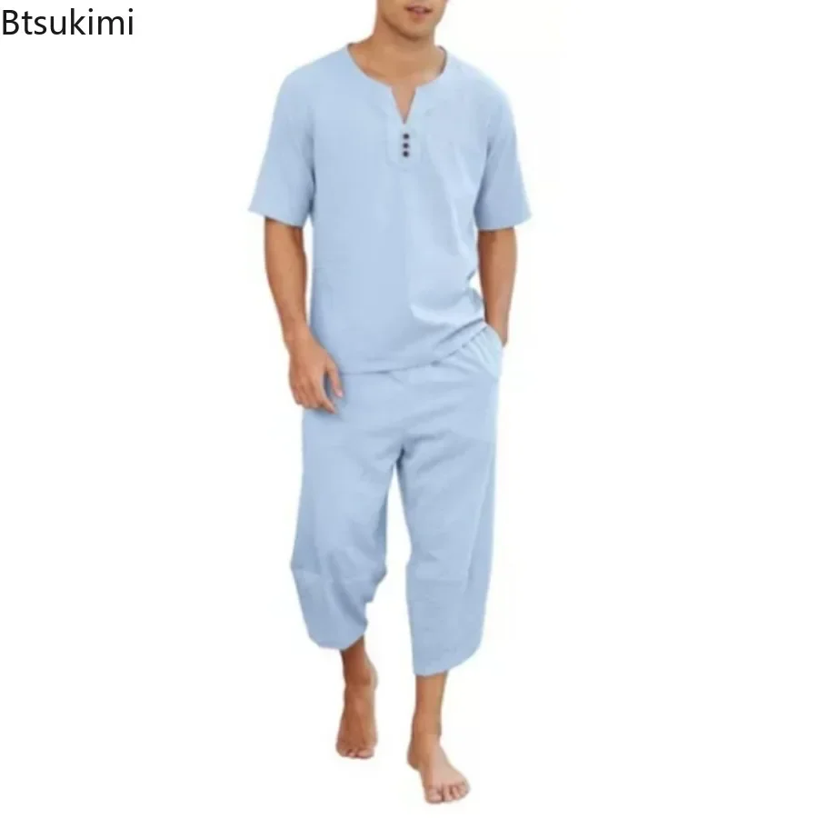 2026 Men's Hip Hop Cotton Line - огляд і ціна Short Linen Drawstring