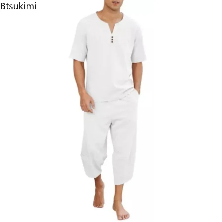 2026 Men's Hip Hop Cotton Line - огляд і ціна Short Linen Drawstring