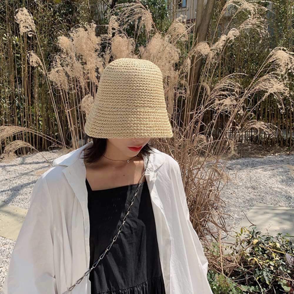 Hot Women's Fashion Summer Cap - огляд і ціна Bucket Hat Straw