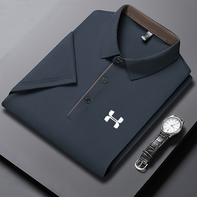 Men's Solid Color Short Sleeve - огляд і ціна Polo Shirt Pique
