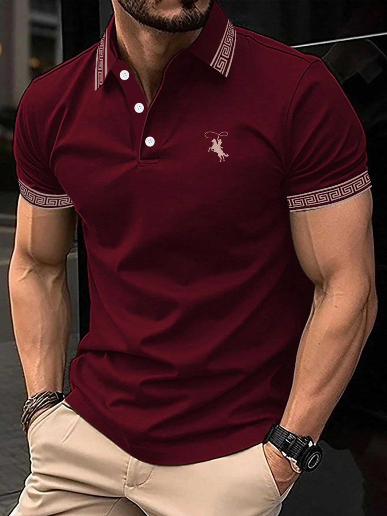 The new men's short-sleeved PO - огляд і ціна Polo Shirt Pique